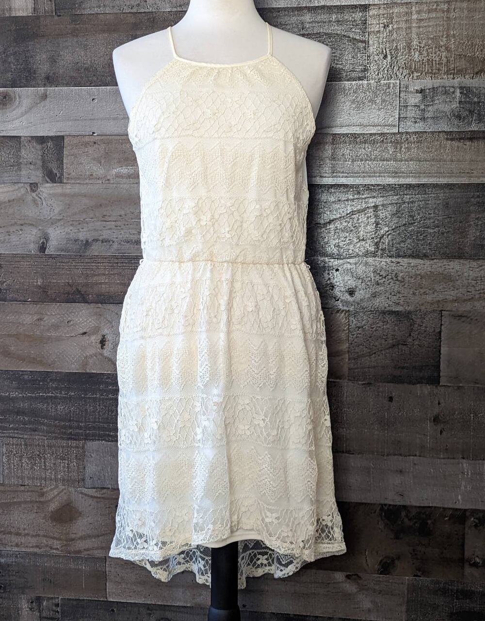 Rewind White Lace Dress Size Large